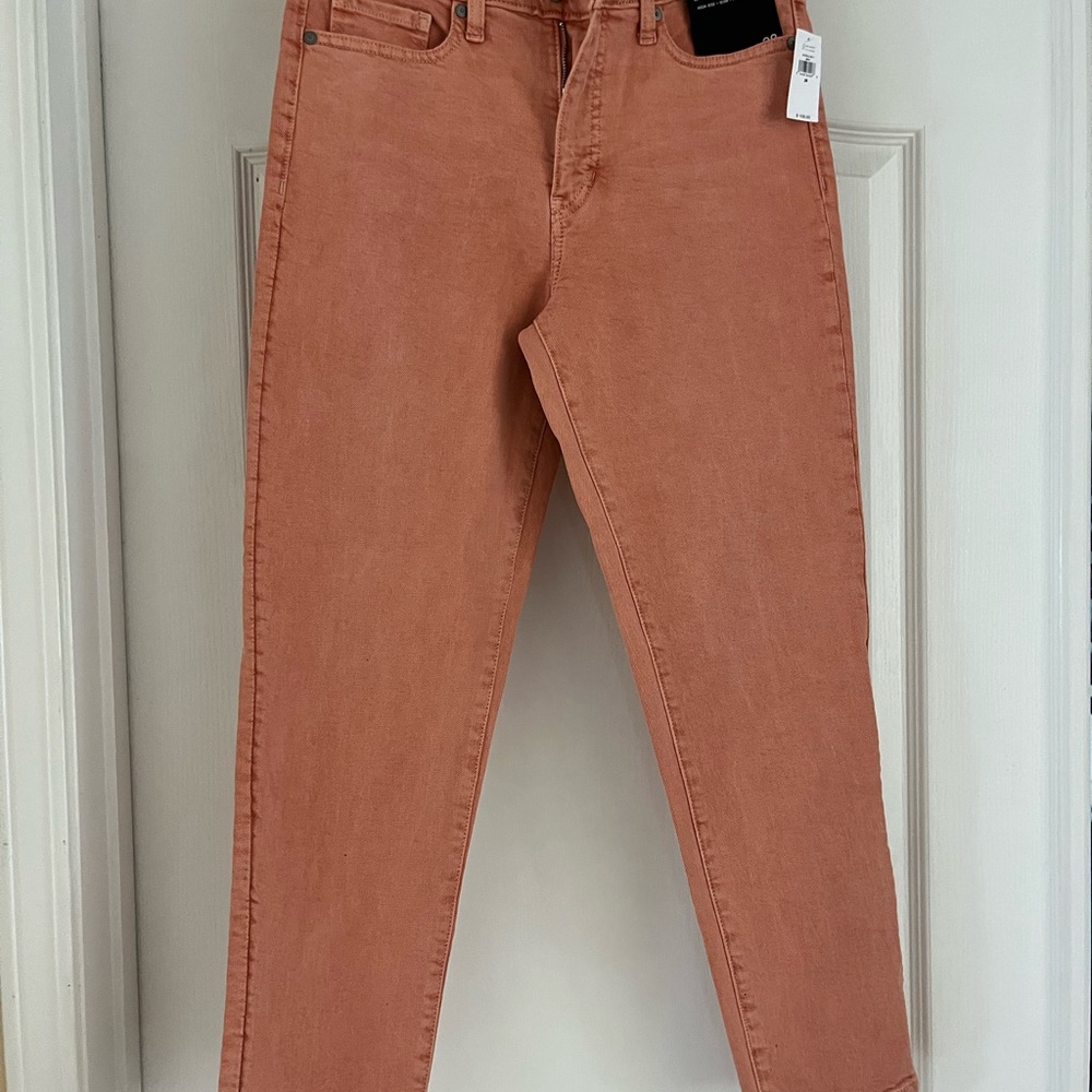 Banana Republic Orange Ankle Cropped Jeans